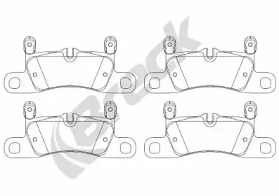 Комплект тормозных колодок, дисковый тормоз BRECK купить